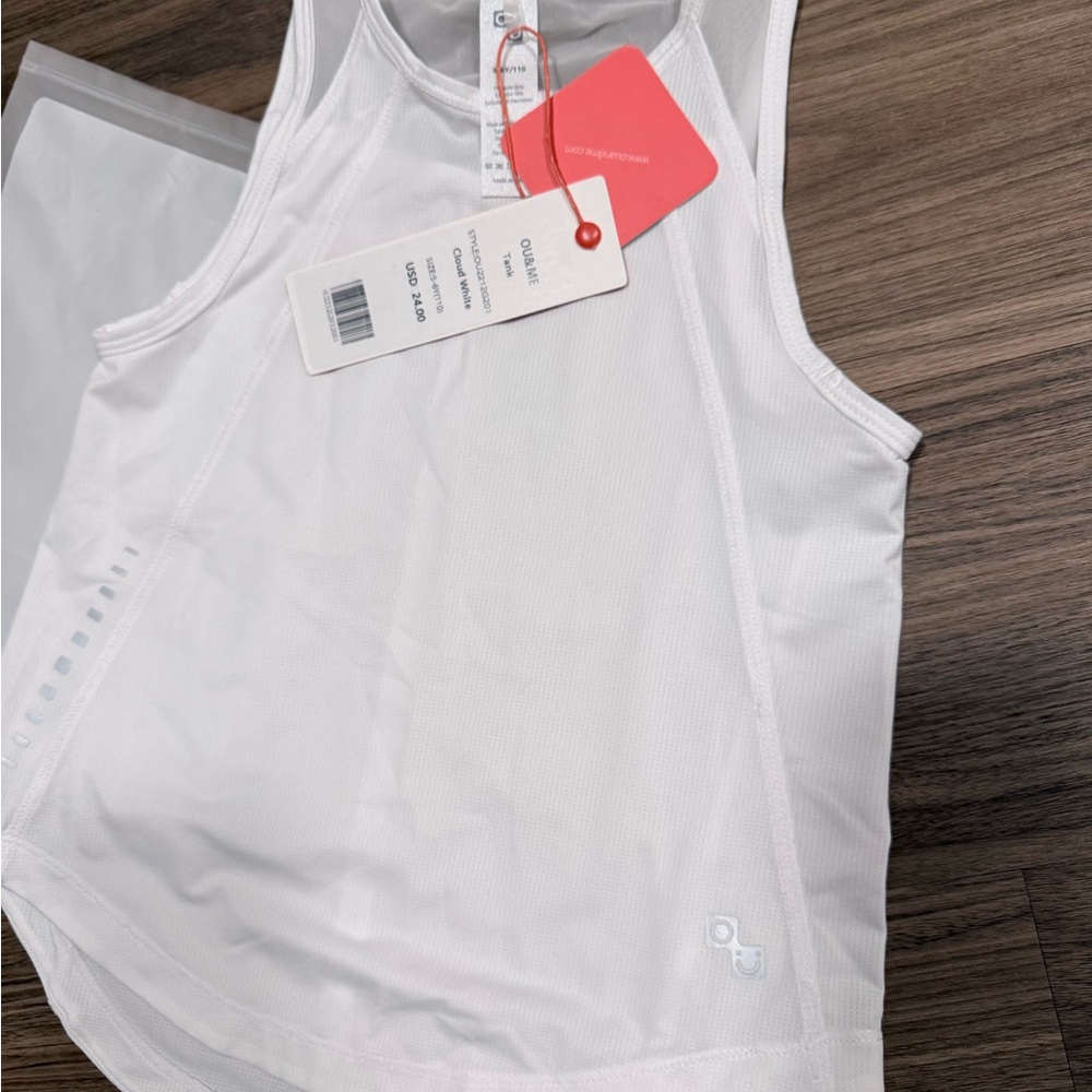 OU & me Kids White Tank Top- NEW - Picture 3 of 5